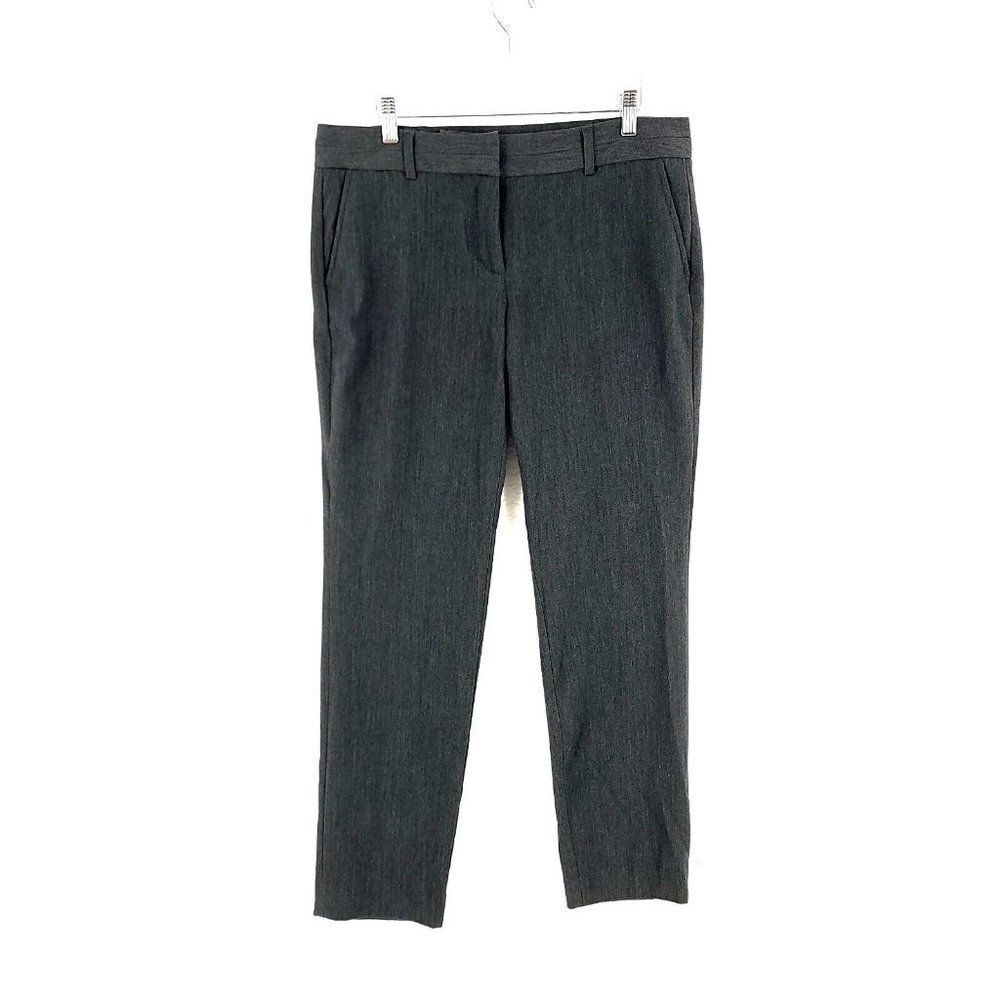 Michael Kors Polyester Viscose Elastane Gray Mid Rise Dress Pants 8 34/30